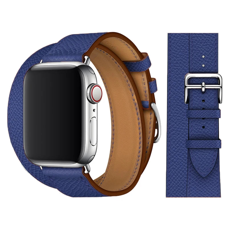 Leather watch band for Apple Watch 11 band 46mm 42mm 44mm 40mm 41mm 45mm 49mm 38mm band Apple Watch Series 10 Ultra3 9 8 7 6 5 SE 3