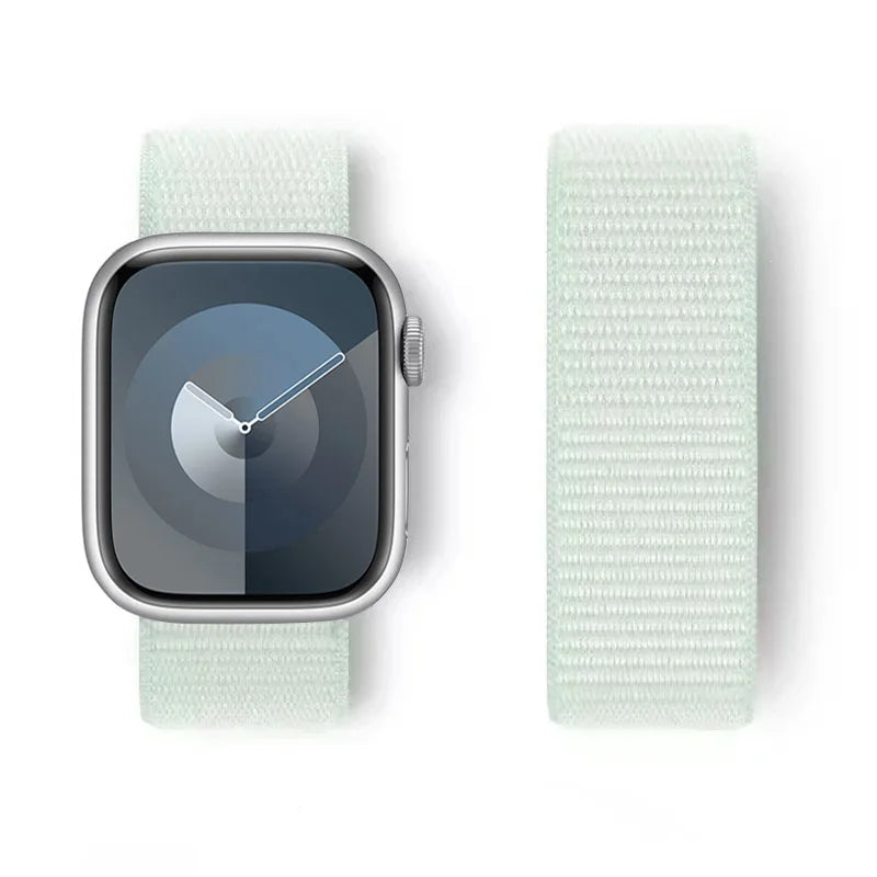 Nylon loop Correa For Apple Watch band 45mm 44mm 46mm 40mm 49mm 41mm 42mm 38mm band Apple Watch Series 6 SE 7 8 9 10 Ultra 2 bands