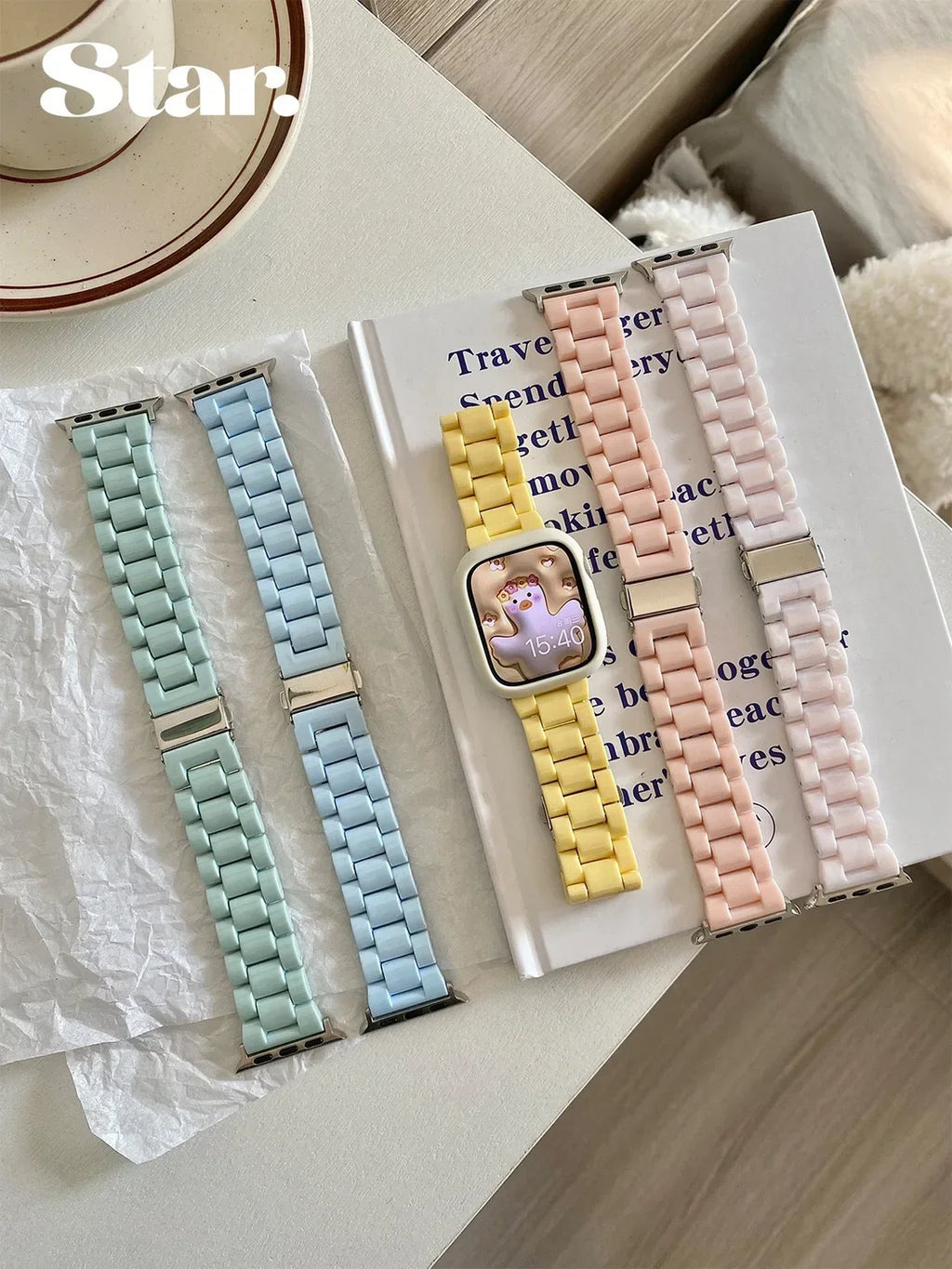 Watch band+Case+glass For Apple Watch band 44mm 40mm 38mm 42mm Candy band Apple Watch Ultra 2 49mm serie 9 8 7 6 5 4 3 SE 41mm 45mm