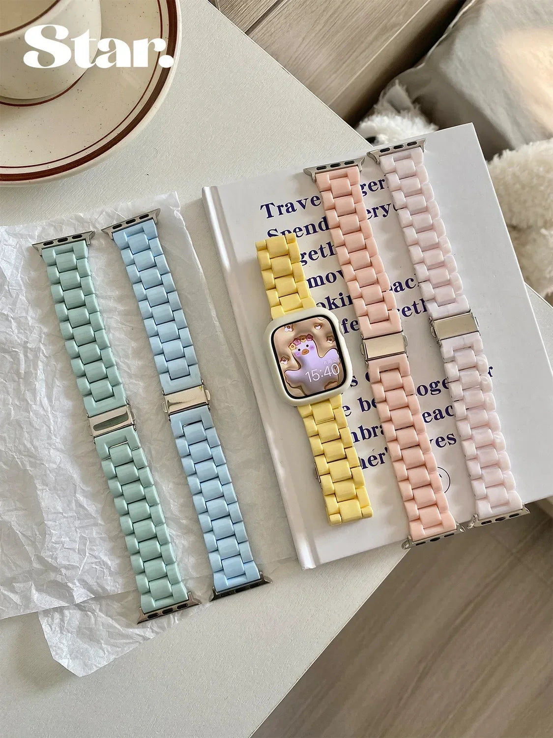 Watch band+Case+glass For Apple Watch band 44mm 40mm 38mm 42mm Candy band Apple Watch Ultra 2 49mm serie 9 8 7 6 5 4 3 SE 41mm 45mm
