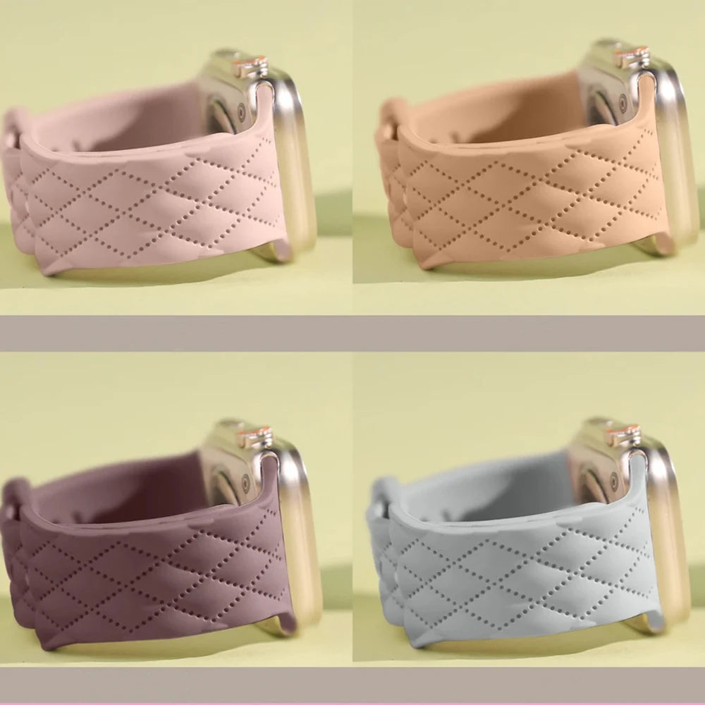 Sport band For Apple Watch Series SE 10 8 9 7 6 5 44mm 42mm 46mm 45mm 41mm Ultra 2 49mm Silicone band correa Apple Watch bands