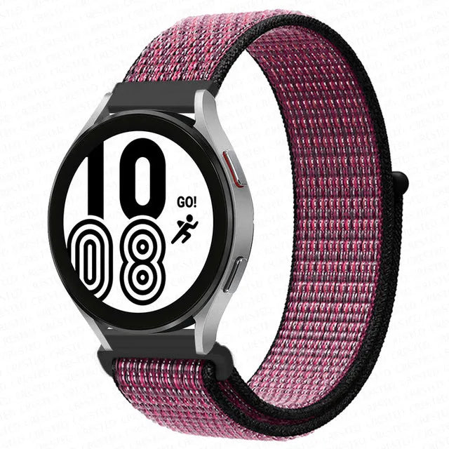 Nylon Loop Band For Samsung Galaxy Watch 6 4 7 classic/5 Pro/active 2/Gear S3 20mm/22mm Bracelet Huawei watch GT 2e 3 pro strap