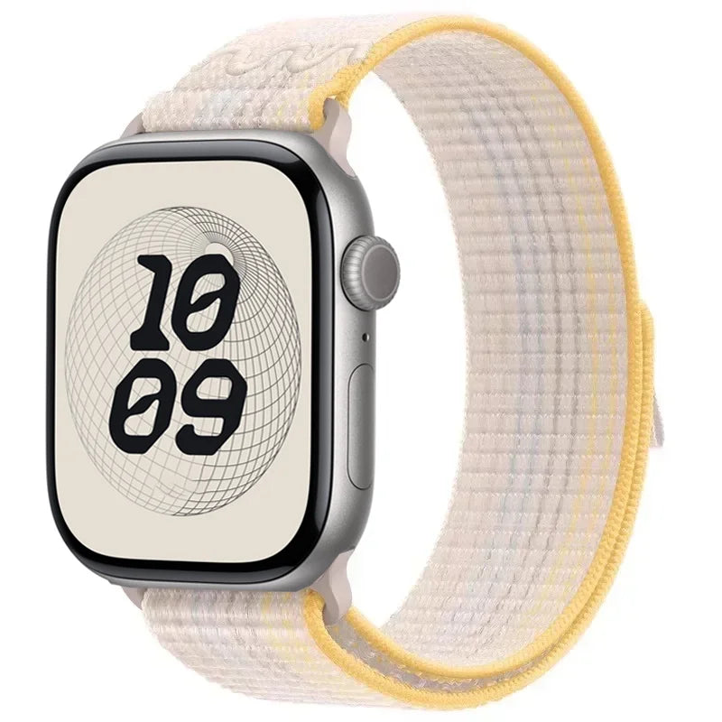 For Apple Watch band 49mm Series 11 10 9 8 7 6 5 4 SE Ultra 2 3 Stripe band 42mm 46mm 45mm 40mm 44mm 41mm Apple Watch Sport Nyon Loop