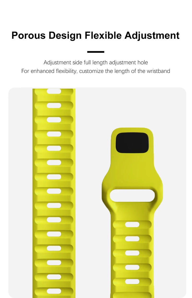 Soft Silicone Sport band For Apple Watch Ultra 8 SE 7 Series 44mm 40mm 49mm 45mm Rubber watch band For Apple Watch 6 5 4 3 42mm 38mm