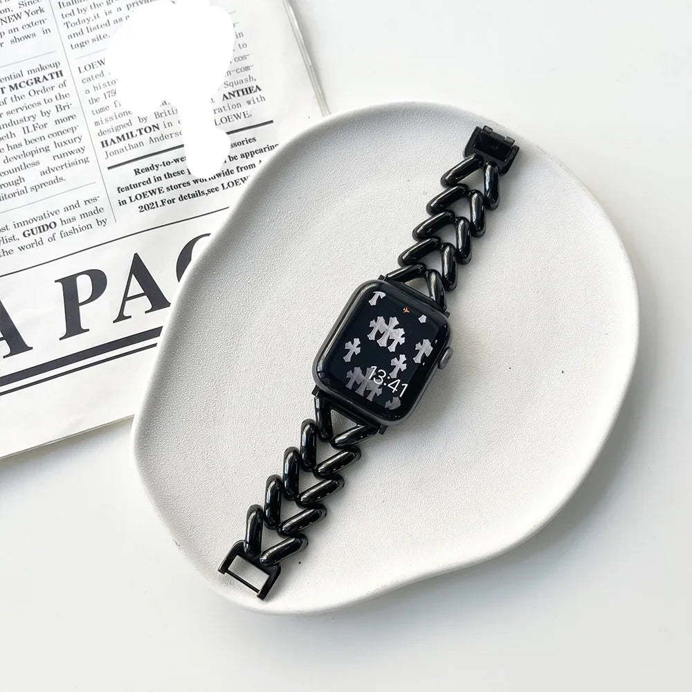 Metal band for Apple Watch 10 band 46mm 42mm 41mm 44mm 45mm 40mm 49mm Women watch band Belt band Apple Watch Series 9 8 7 SE Ultra