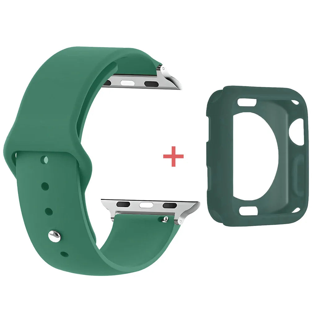 TPU Case+band Screen Protectors for Apple Watch 38mm 40mm 41mm 42mm 44mm 45mm 49mm Apple Watch Series 11 10 9 8 7 6 5 4 Ultra SE