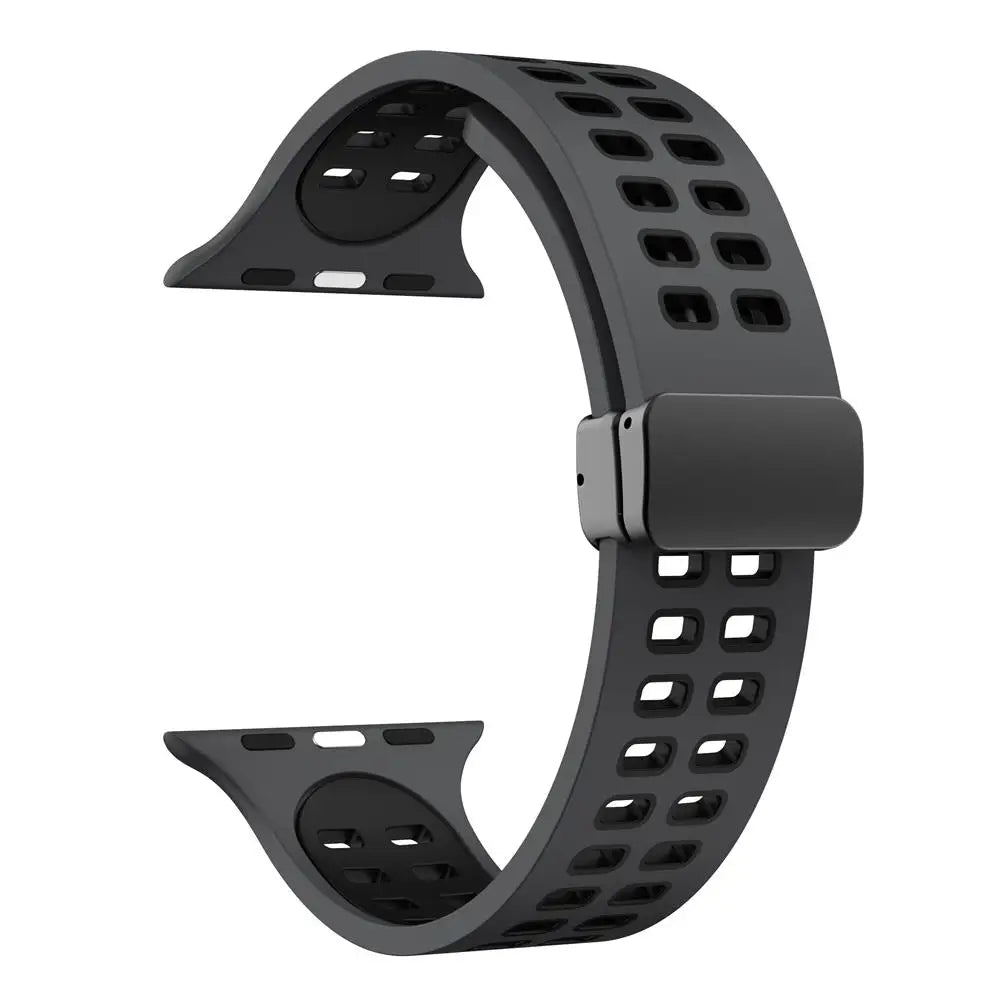 band For Apple Watch band 44mm 45mm 49mm 41mm 40mm 38mm Magnetic buckle Silicone band Apple Watch Series 7 5 3 6 SE 8 Ultra 2 9