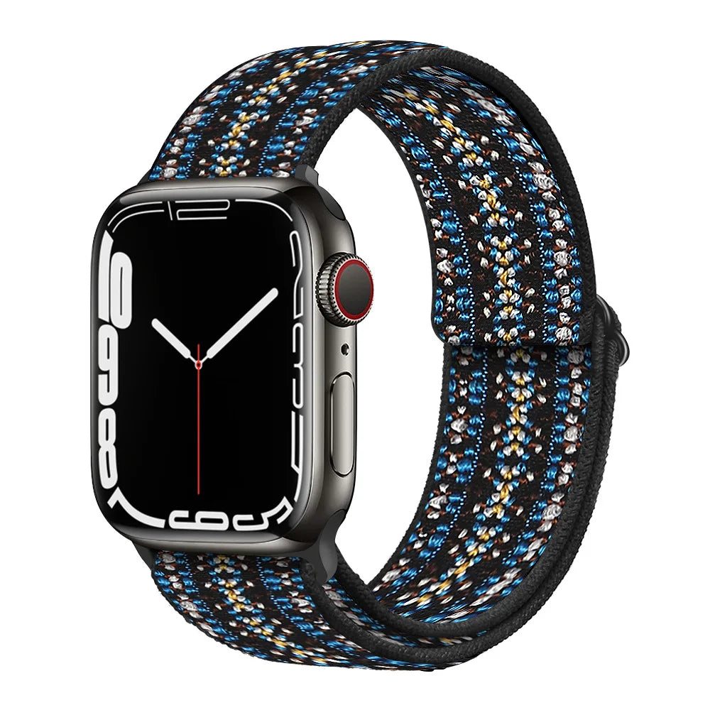 Nylon Loop band for Apple Watch band 45mm 44mm 42mm 40mm 41mm 46mm band Apple Watch Series 11 10 9 8 7 6 5 SE Ultra 3 49mm band