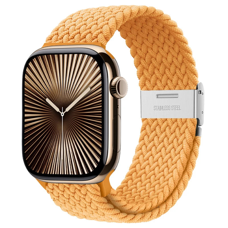 band For Apple Watch band 46mm 45mm 44mm 49mm 40mm 41mm 42mm Braided loop correa band Apple Watch Series 10 8 9 7 5 SE 6 4 Ultra
