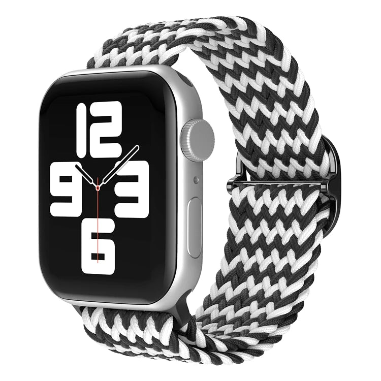 Braided Loop For Apple Watch band 49mm 44mm 45mm 41mm 42mm 38mm 40mm Elastic Solo band Apple Watch Ultra Series 7 SE 3 6 8 Band