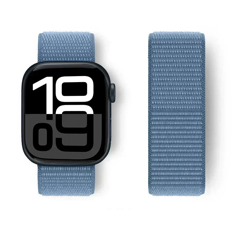 Nylon Loop For Apple Watch band 44mm 40mm 45mm 41mm 42mm 38mm 45mm sport band Apple Watch Series 9 8 7 SE 6 5 3 Ultra 2 49mm band