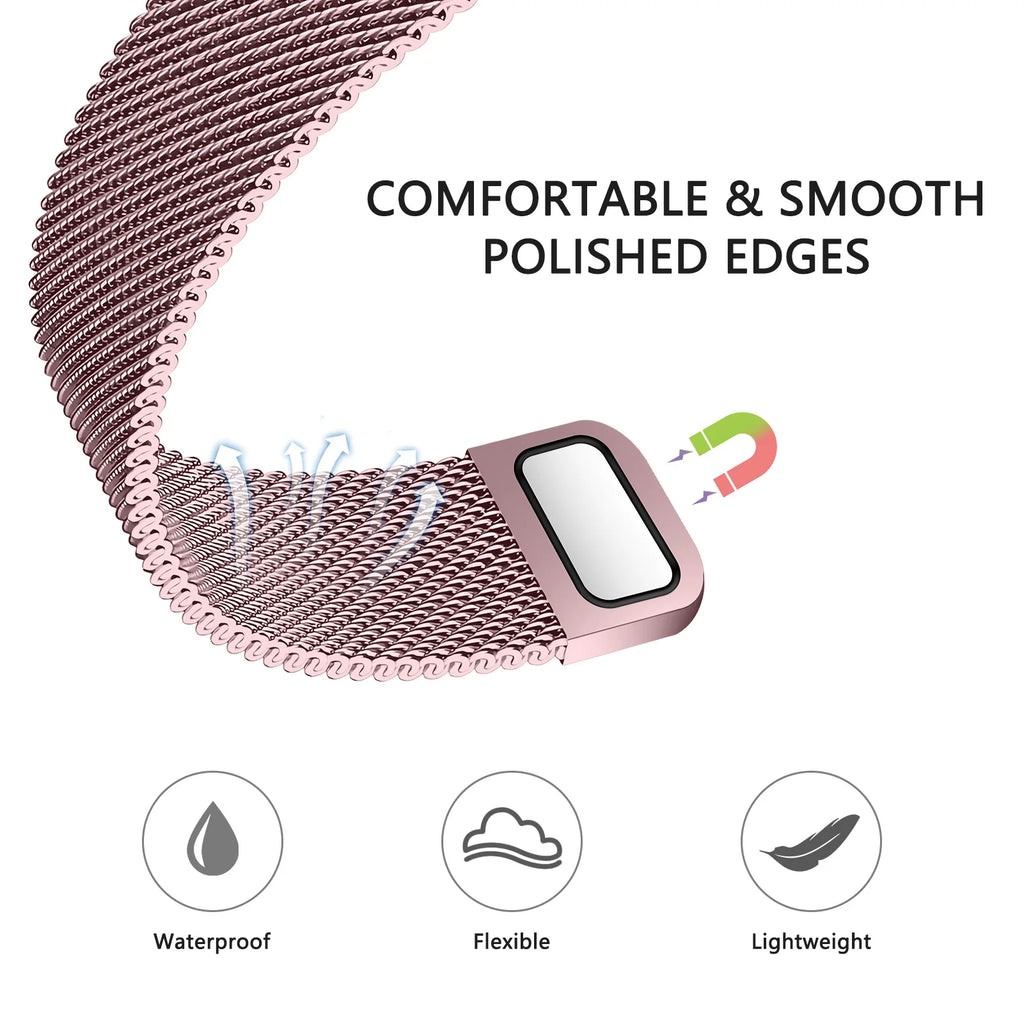 Magnetic Loop band For Apple Watch band 40mm 44mm 45mm 41mm 42mm 38mm Correa band Apple Watch Series 3 4 5 6 SE 7 8 9 Ultra 49mm