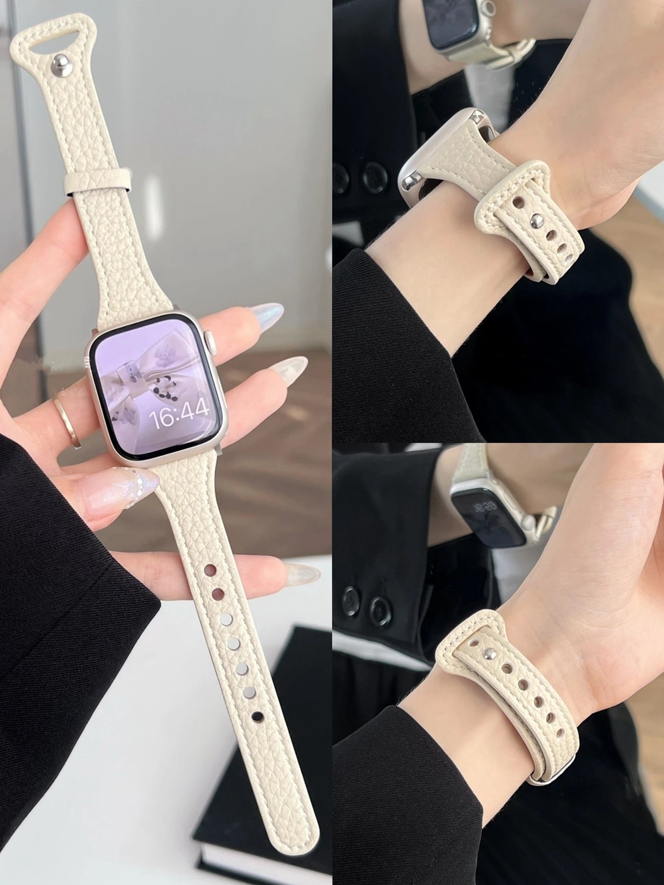 For Apple Watch band women Ultra 11 10 9 8 7 6 5 4 3 2 1 SE 38mm 40mm 41mm 42mm 44mm 45mm 46mm Leather Loop