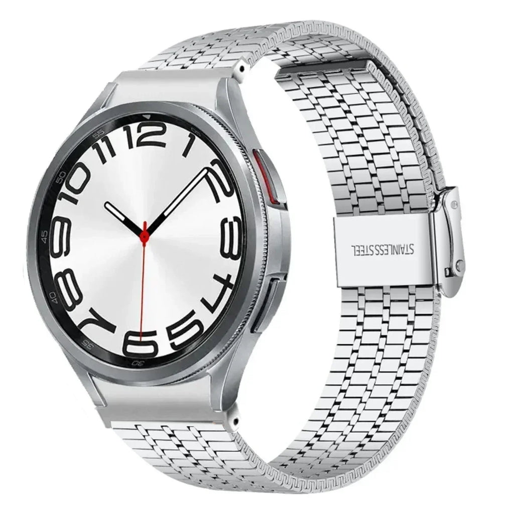 No Gaps Stainless Steel Strap for Samsung Galaxy Watch 7 6 5 4 40mm 44mm 6 4 Classic 47mm 43mm Metal Bracelet for 5Pro 45mm Band