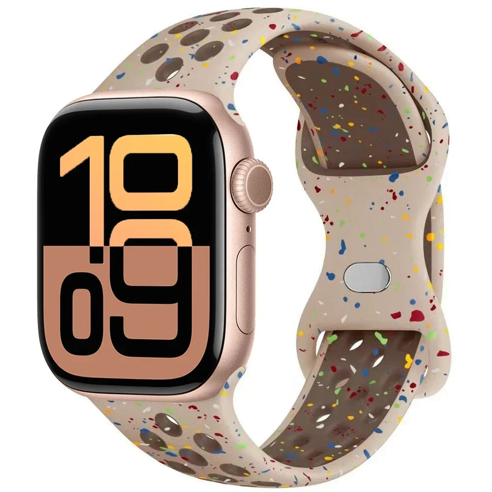 Silicone band for Apple Watch Series 11 10 46mm 42mm Sport band Apple Watch 9 8 7 6 5 SE 4 Ultra 3 2 49mm 45mm 44mm 40mm 41mm Band