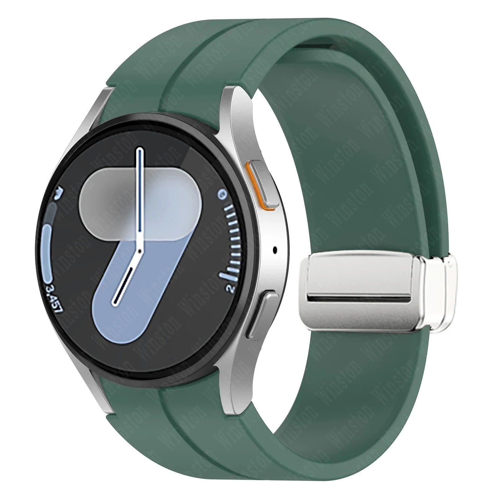 Magnetic Silicone Strap for Samsung Galaxy Watch 7 6 5 4 40mm 44mm 5Pro 45mm Band Bracelet for Galaxy Watch 6 4Classic 43mm 47mm