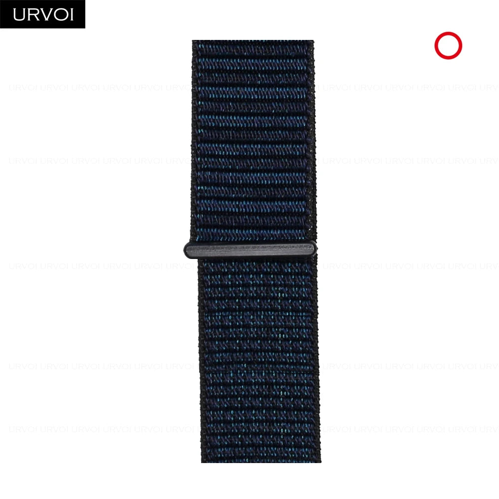 URVOI Sport Loop for Apple Watch Ultra 3 2 Series 11 10 9 8 SE3 Nylon loop for Apple Watch sport band 42mm 46mm breathabe hook fastener