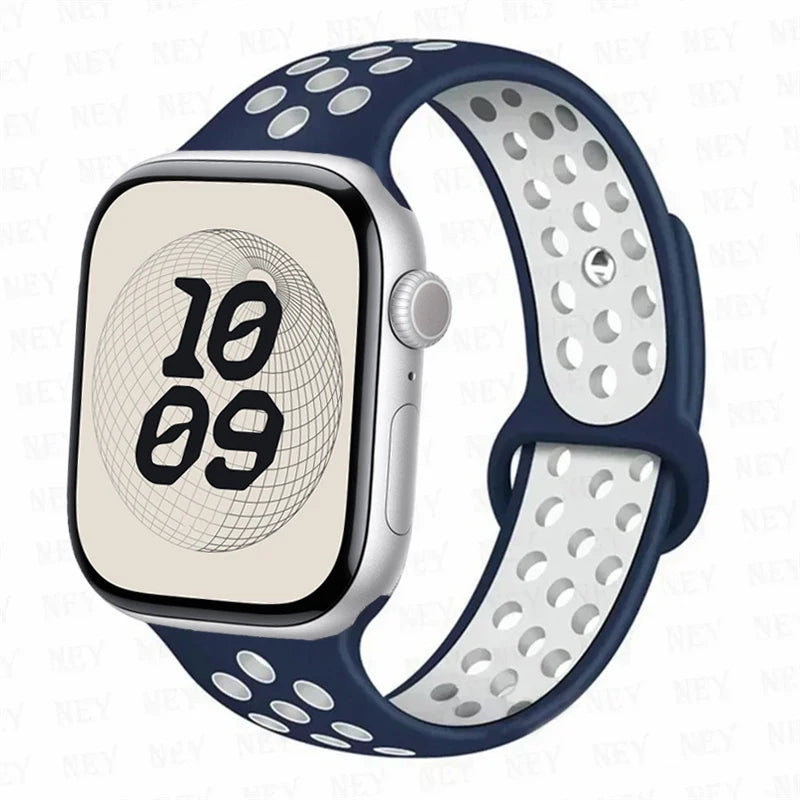 For Apple Watch 11 band S11 46mm 42mm 45mm 44mm 49mm 40mm 41mm Silicone band Sport band Apple Watch Series 10 8 7 6 5 9 SE Ultra3 2