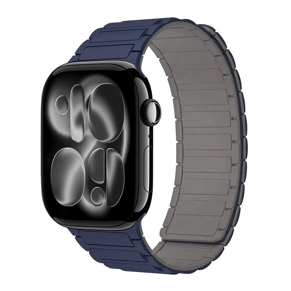 Magnetic Silicone band for Apple Watch band Ultra 3 2 1 49mm 11 10 46mm 42mm band Apple Watch 9 8 7 6 5 4 SE 45mm 41mm 44mm 40mm