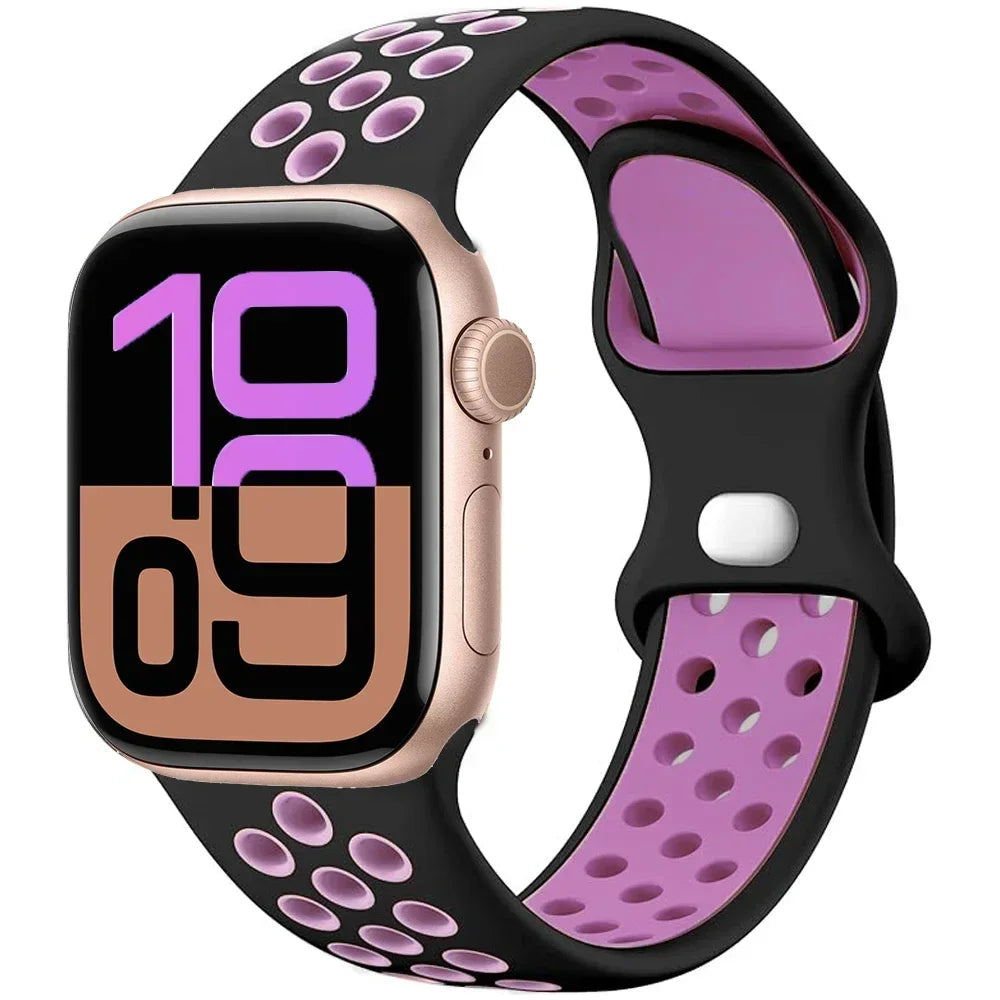 Flash Silicone band For Apple Watch 10 9 8 7 Ultra 2 49mm 46mm 45mm 42mm 41mm band Wristband Apple Watch 6 5 4 SE 44mm 40mm Belt