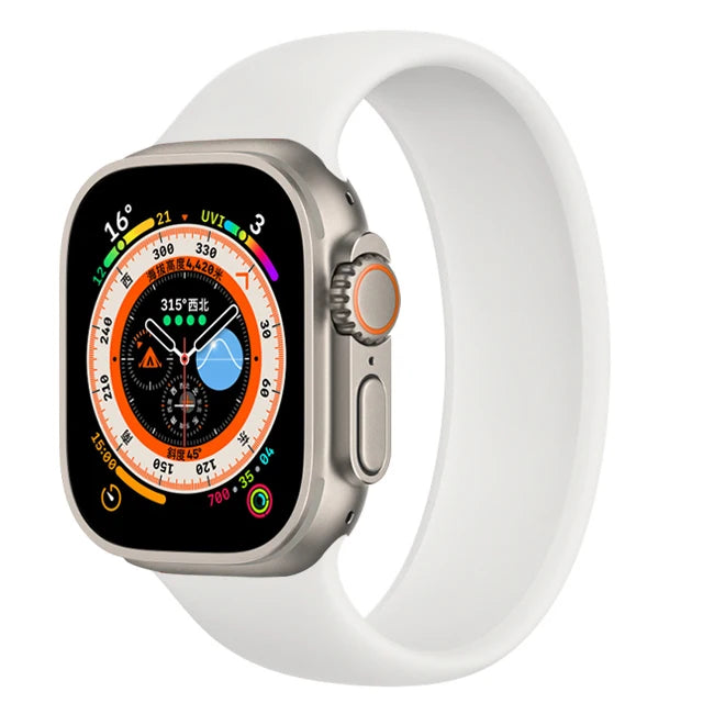 Solo Loop For Apple Watch band 45mm 44mm 40mm 41mm 42mm Ultra 49mm 38mm 44mm correa band Apple Watch Series 9 8 7 SE 3 4 5 6 band