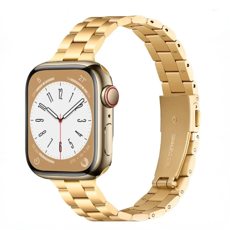 Women Slim metal band For Apple Watch 8 7 41mm 45mm Stainless Steel band Apple Watch Ultra 49mm 6 5 4 3 SE2 44mm 40mm 42mm Band
