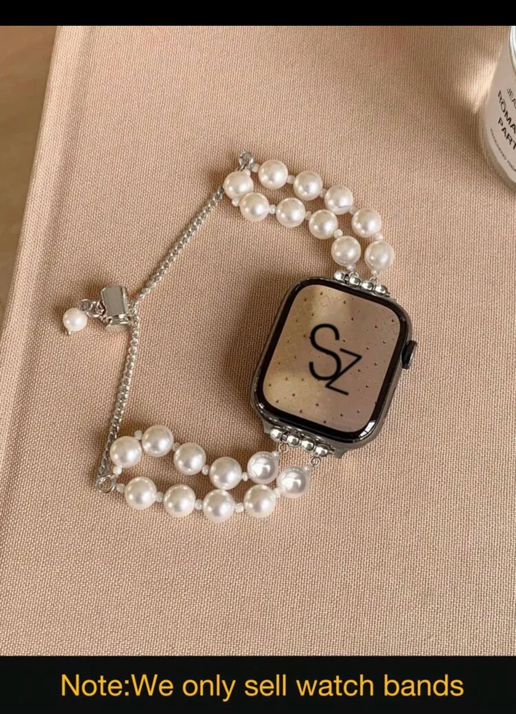 New Adjust Beads Link band For Apple Watch band For Women 38mm 40mm 41mm 42mm 44mm 45mm 46mm 49mm