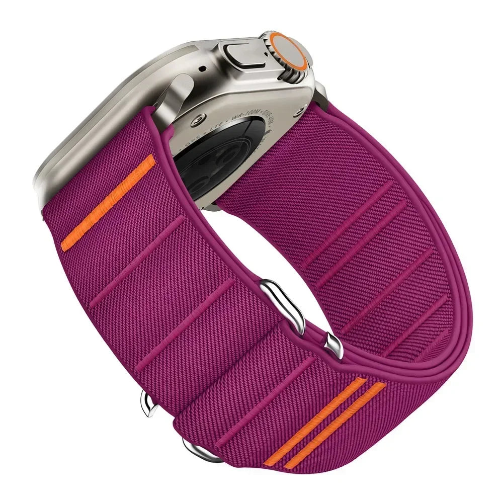 Sport Nylon Loop band for Apple Watch band 49mm 46mm 42mm 45mm 44mm band for Apple Watch Series Ultra 2 10 9 8 7 SE 6 5 4 Correa