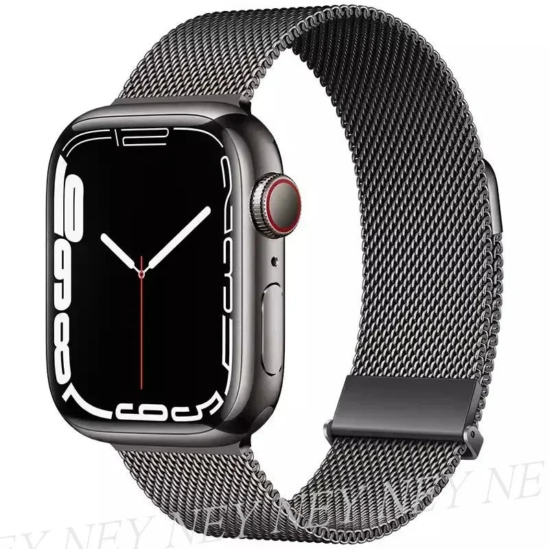 Milanese Loop band For Apple Watch band Ultra 2 49mm 46mm 45mm 44mm 41mm 38mm 42mm Stainless Steel metal Apple Watch Series 10 9 8 7 6 5 4 3