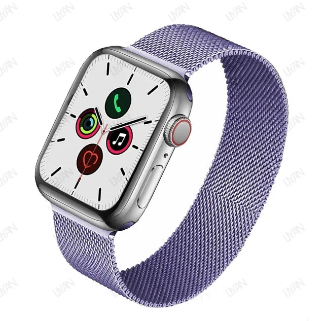 Milanese Loop for Apple Watch band 44mm 45mm 40mm 41mm 46mm 42mm pride band Apple Watch Series 9 8 7 6 SE 5 4 10 Ultra 2 49mm band