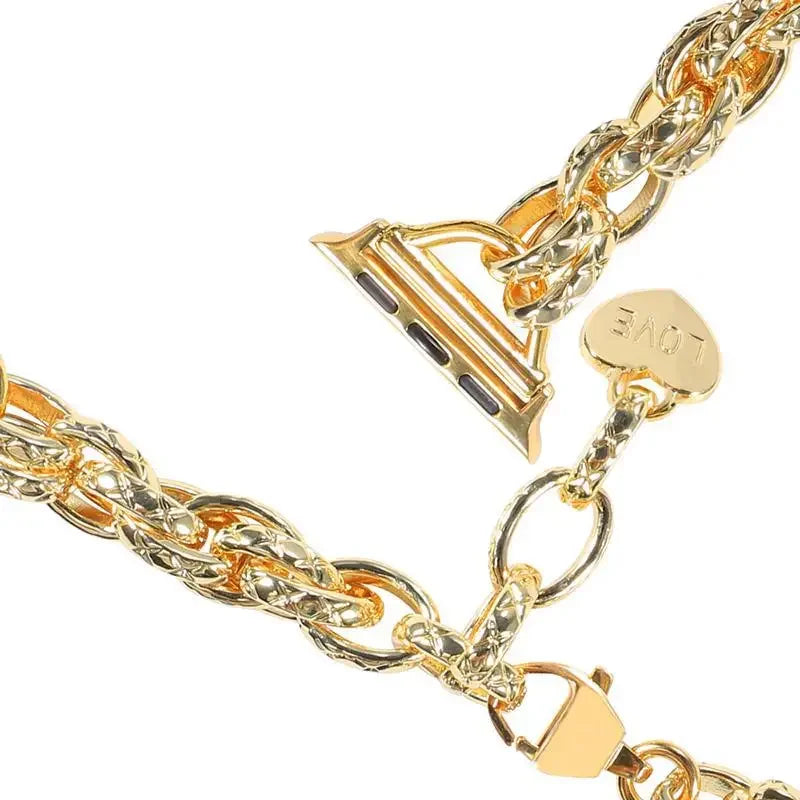 Metal band for Apple Watch Ultra 49mm 41mm 45mm 40mm 44mm 38mm 40mm Love Chain Design Women band for Apple Watch 9 8 7 SE 6 5 4 3 2 1