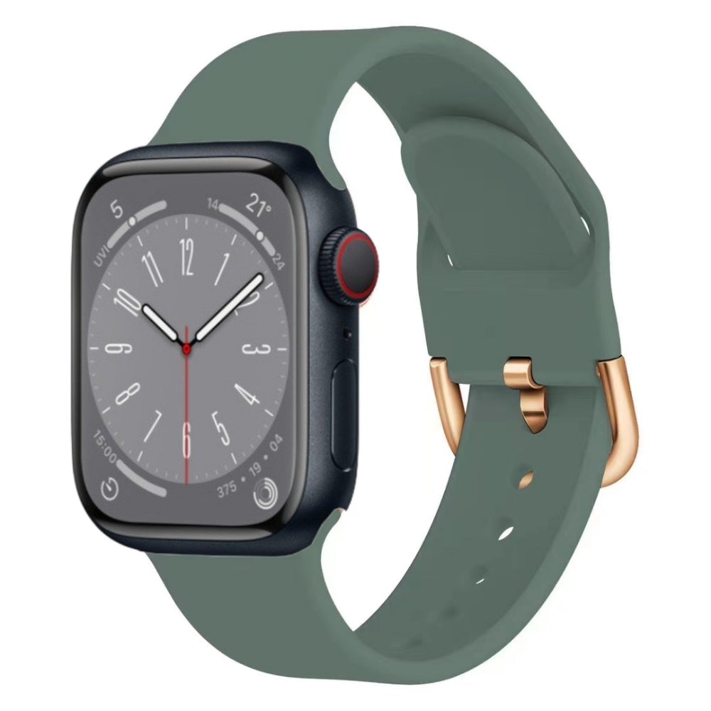 Silicone band for Apple Watch band 46mm 42mm 45mm 41mm 44mm 46mm band Wristband Apple Watch Series 10 9 8 7 6 5 SE Ultra 2 49mm