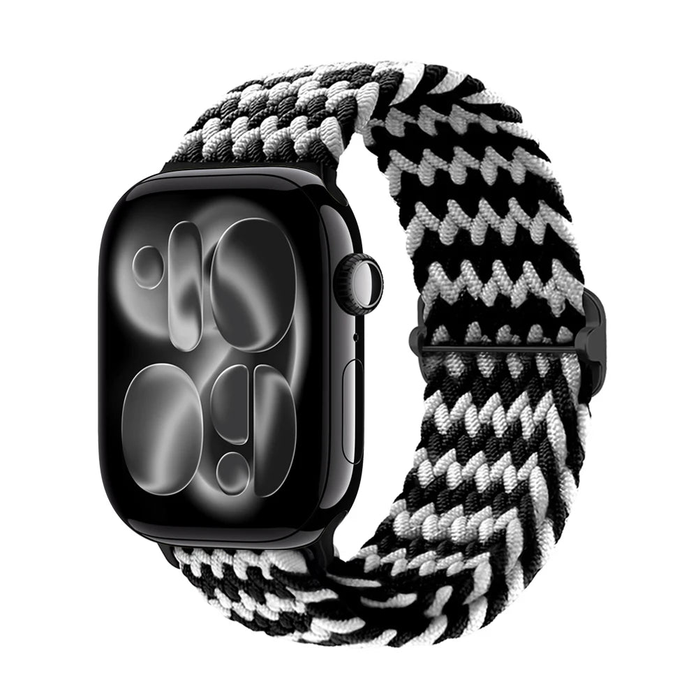 band for Apple Watch 11 band 42mm 46mm 44mm 40mm 45mm Apple Watch Ultra 3 49mm Elastic Braided band correa Series 10 9 8 7 6 SE