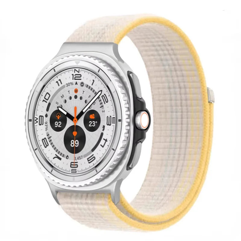 Official Nylon Strap For Samsung Galaxy Watch 8 40mm 44mm Metal Connecting Wristband Bracelet Samsung Galaxy 8 Classic 46mm Band