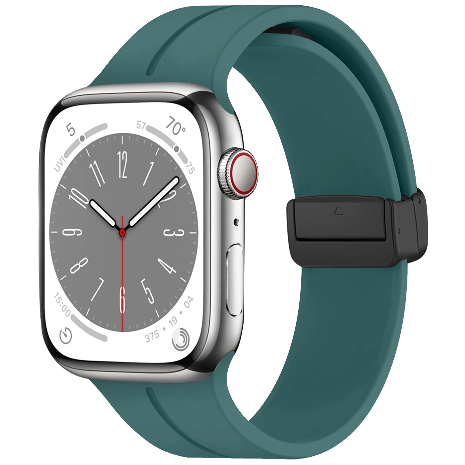 For Apple Watch band 45mm 41mm 49mm 44mm 42mm 46mm Magnetic Silicone band correa Apple Watch Series 10 9 8 7 SE 6 5 4 Ultra band