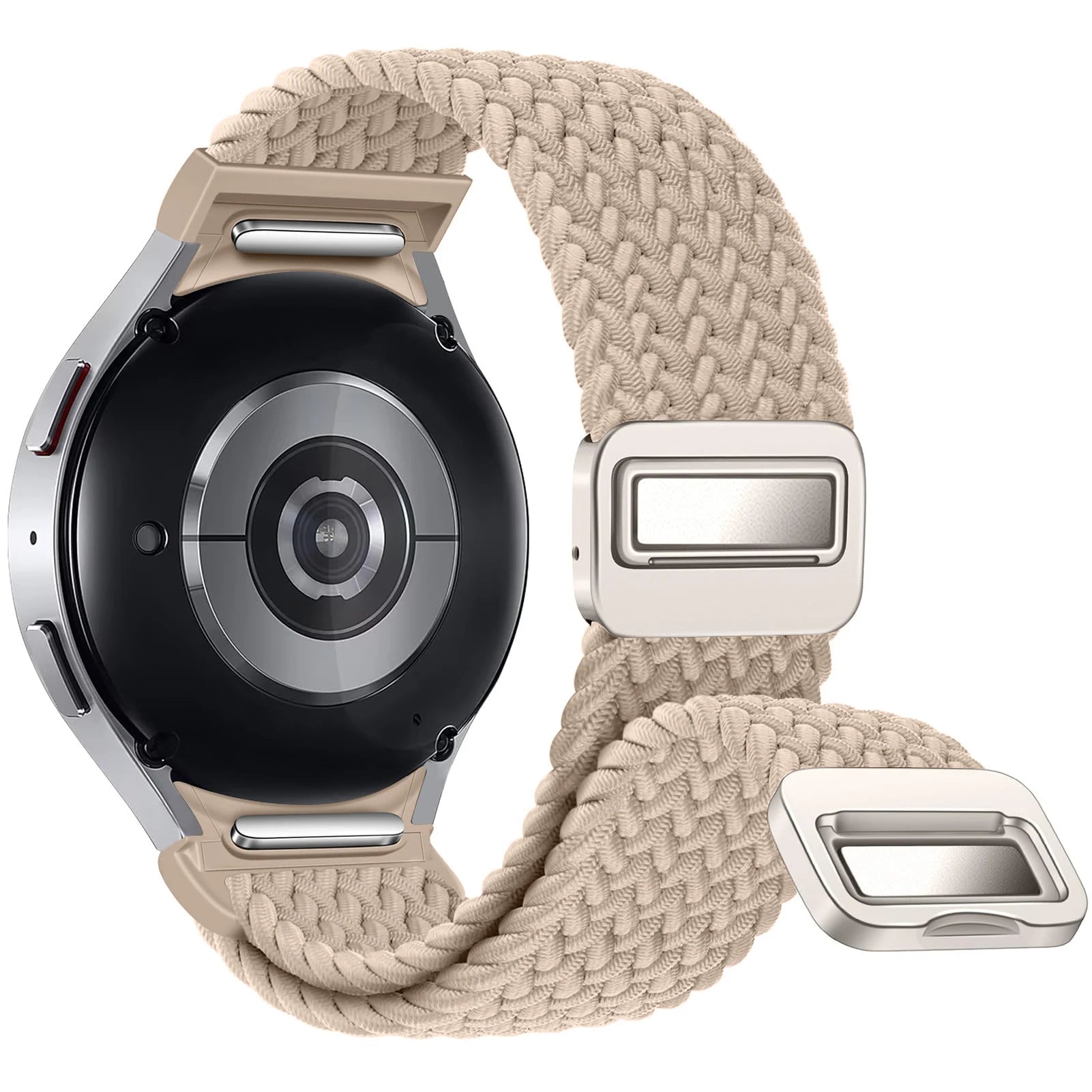 No Gaps Band For Samsung Galaxy Watch 7 6 4 classic/5 pro 47mm 44mm 40mm Braided solo loop Magnetic bracelet Galaxy watch6 strap