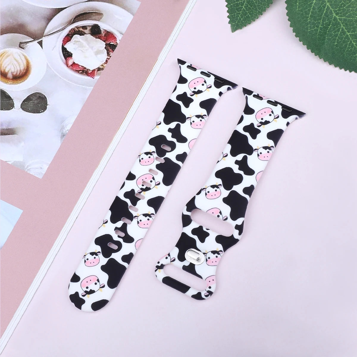 For Apple Watch 38mm 40mm 41mm 44mm 45mm Series 10 42mm 46mm 49mm Animal print silicone watchband for Apple Watch Series 10 9 8 7 6 5 4 3 2