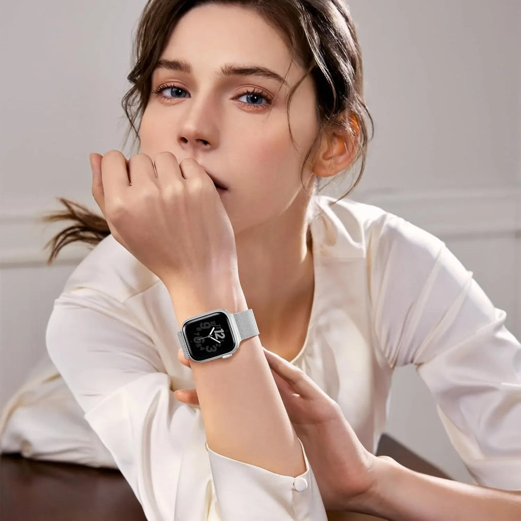 Milanese Loop band For Apple Watch band 46mm 40mm 41mm 45mm 49mm 42mm Correas bands Apple Watch Series 11 10 9 SE 3 7 8 Ultra 3