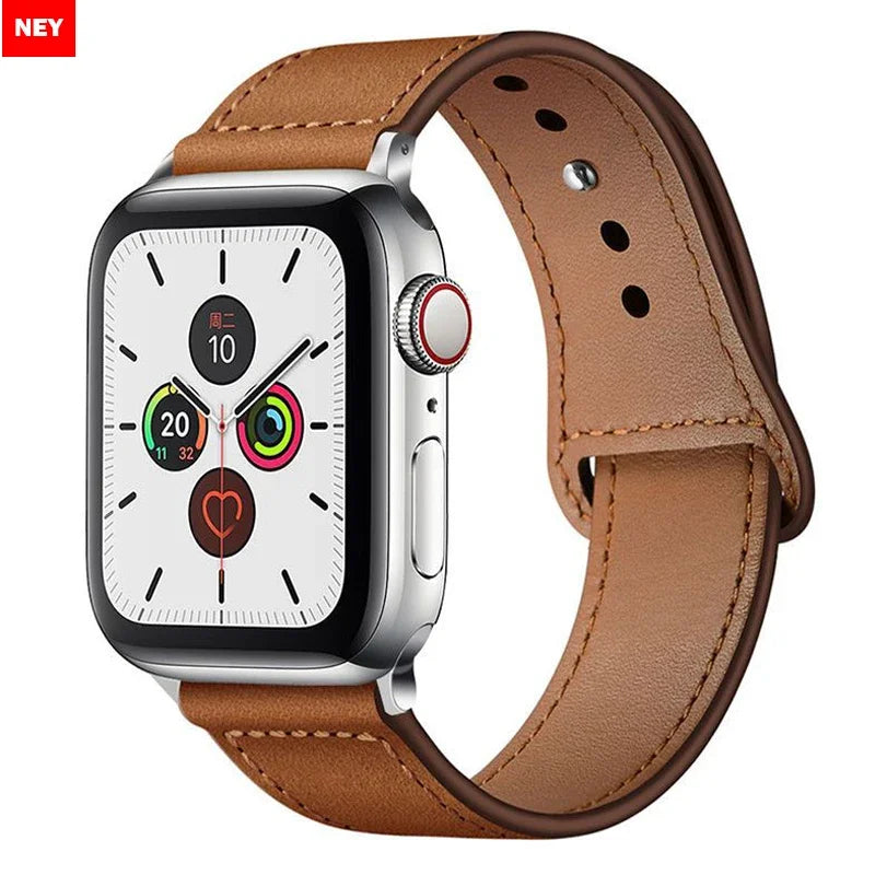 Leather band For Apple Watch band Ultra 49mm 46mm 44mm 40mm 38mm 42mm sport band Apple Watch Series 10 9 8 7 3 5 6 SE 41mm 45mm