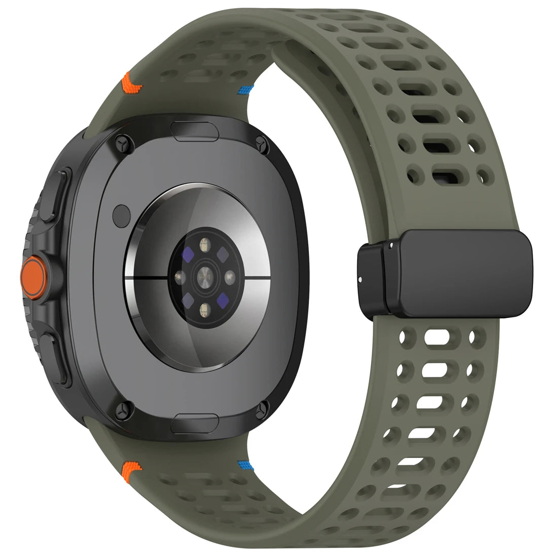 Air Hole Strap for Samsung Galaxy Watch 8 40mm 44mm Silicone Magnetic Buckle Wristband for Galaxy Watch 8 Classic Accessories