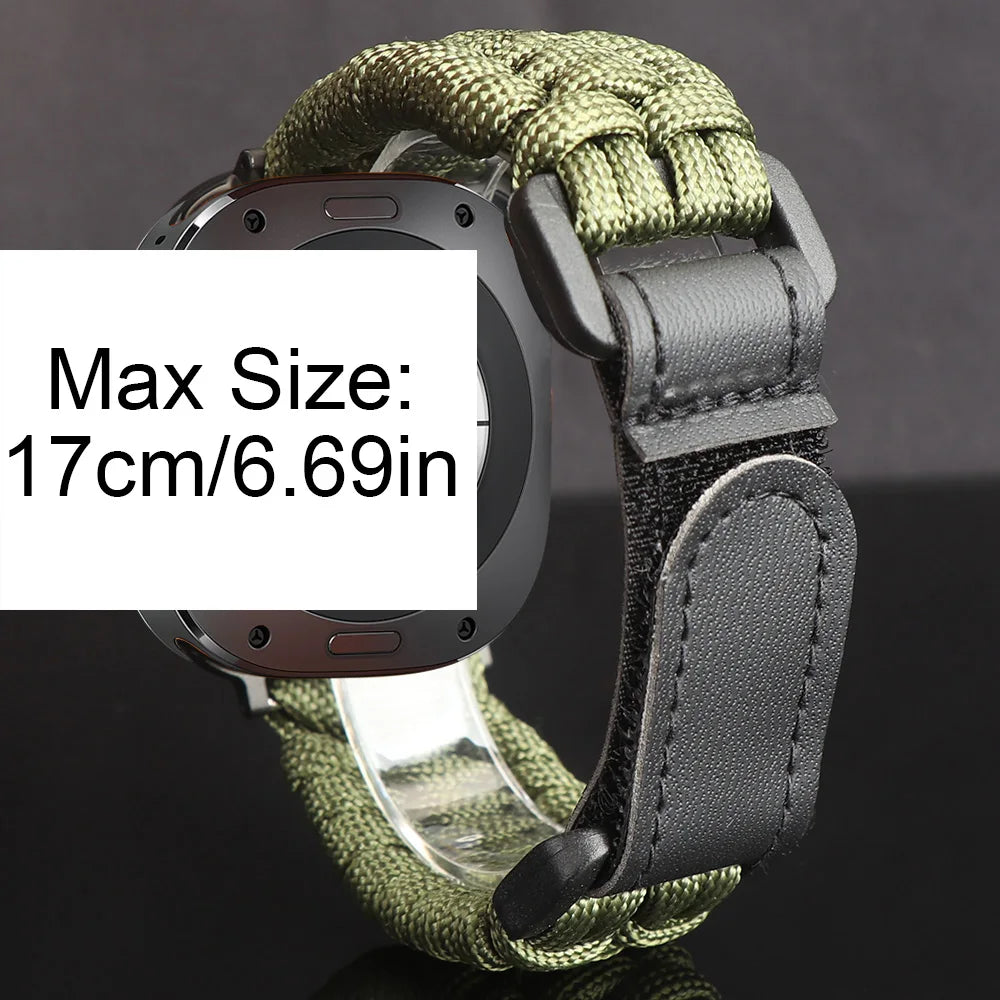 Outdoor Umbrella Rope Band For Samsung Galaxy Watch 8 8Classic Ultra 2 1 Strap Exclusive Bracelet Galaxy 8 40mm 44mm 46mm 47MM
