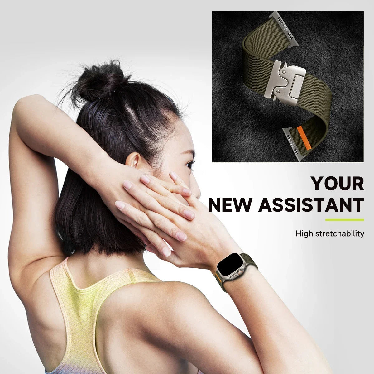 Parachute band For Apple Watch Ultra 2 band 49mm 46mm 42mm 44mm 45mm 40mm 41mm correa band Apple Watch Series 10 9 8 7 6 3 SE