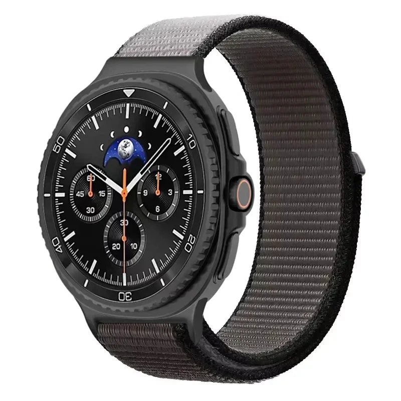 Official Nylon Strap For Samsung Galaxy Watch 8 40mm 44mm Metal Connecting Wristband Bracelet Samsung Galaxy 8 Classic 46mm Band