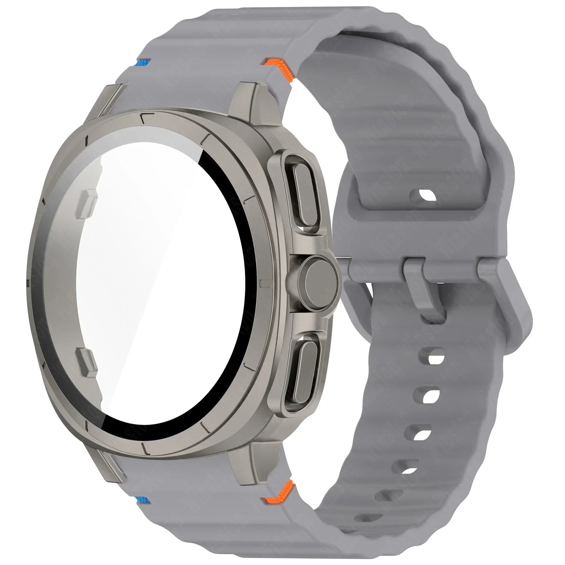 Case+Strap for Samsung Galaxy Watch 7 40mm 44mm Appearance Upgrade Ultra 47mm for Galaxy Watch 7 Sports silicone Bracelet