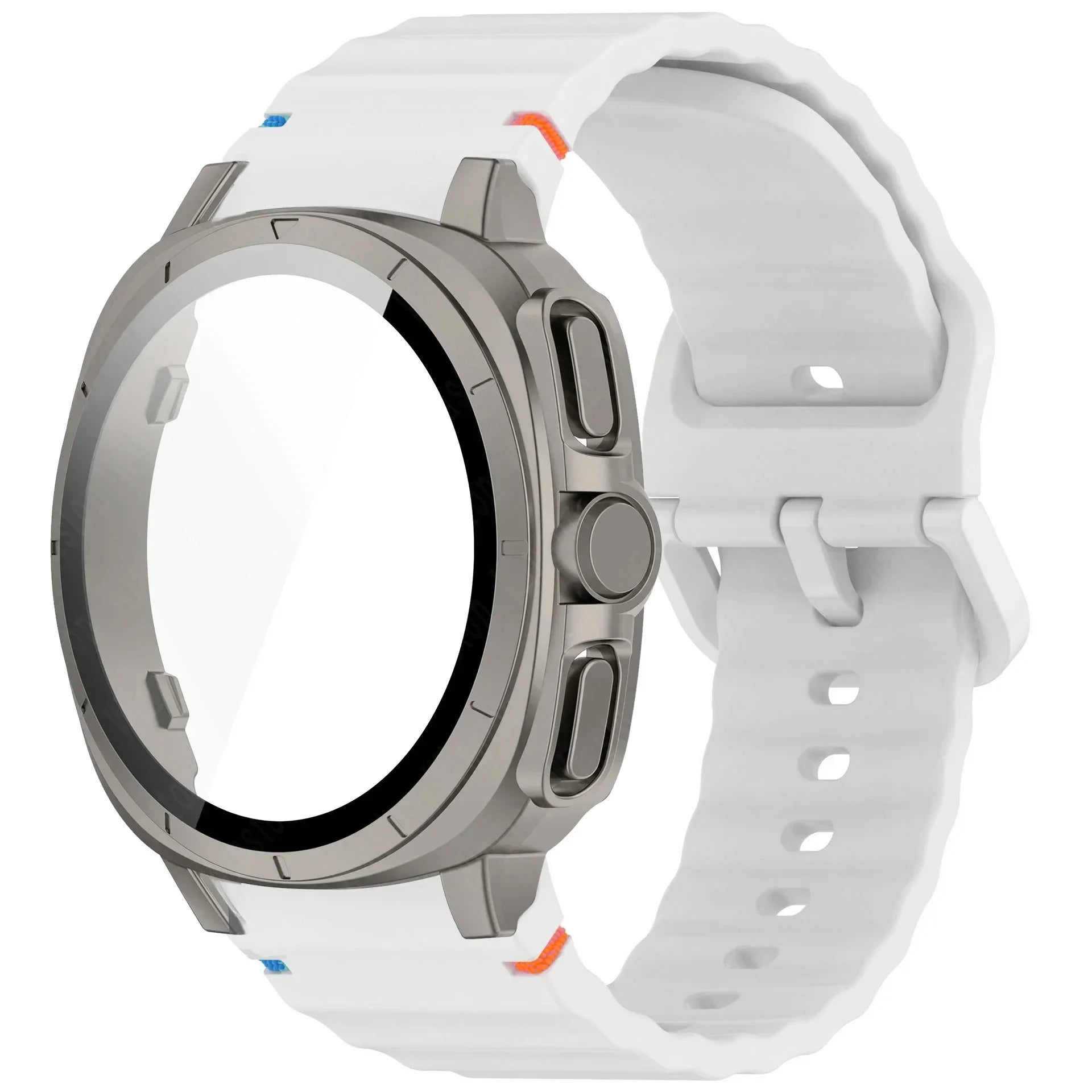 Case+Strap for Samsung Galaxy Watch 7 40mm 44mm Appearance Upgrade Ultra 47mm for Galaxy Watch 7 Sports silicone Bracelet