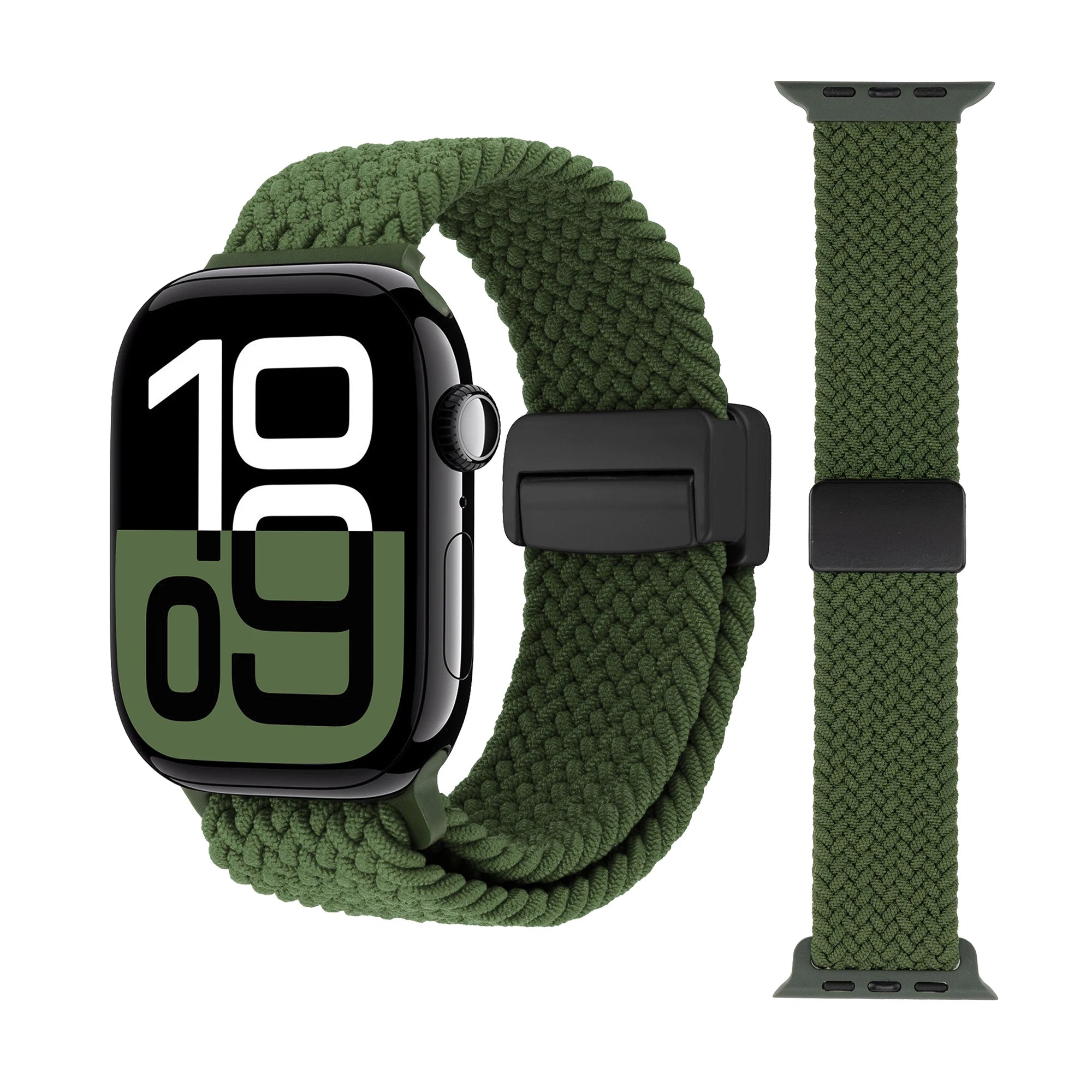Braided Loop Nylon band for Apple Watch Ultra 2 49mm 46mm 42mm 45mm 41mm Magnetic band Apple Watch 10 9 8 7 6 5 SE 40mm 44mm Band