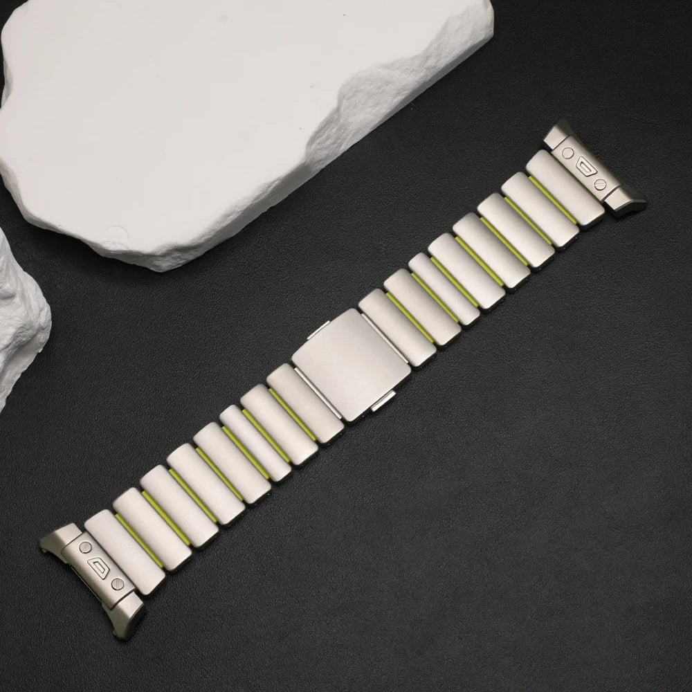 Titanium Strap for Samsung Galaxy Watch 8 Ultra 2025 Watchband Rubber Metal Band for Samsung Galaxy Watch Ultra 47mm 2024 Correa