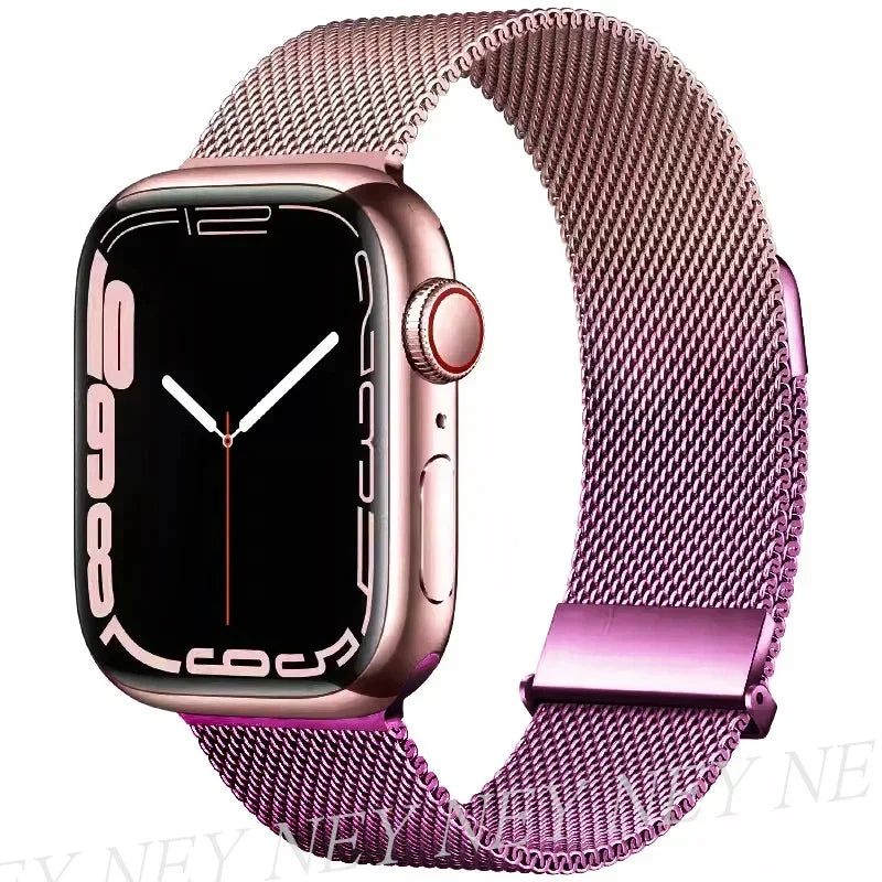 Milanese Loop band For Apple Watch band Ultra 2 49mm 46mm 45mm 44mm 41mm 38mm 42mm Stainless Steel metal Apple Watch Series 10 9 8 7 6 5 4 3