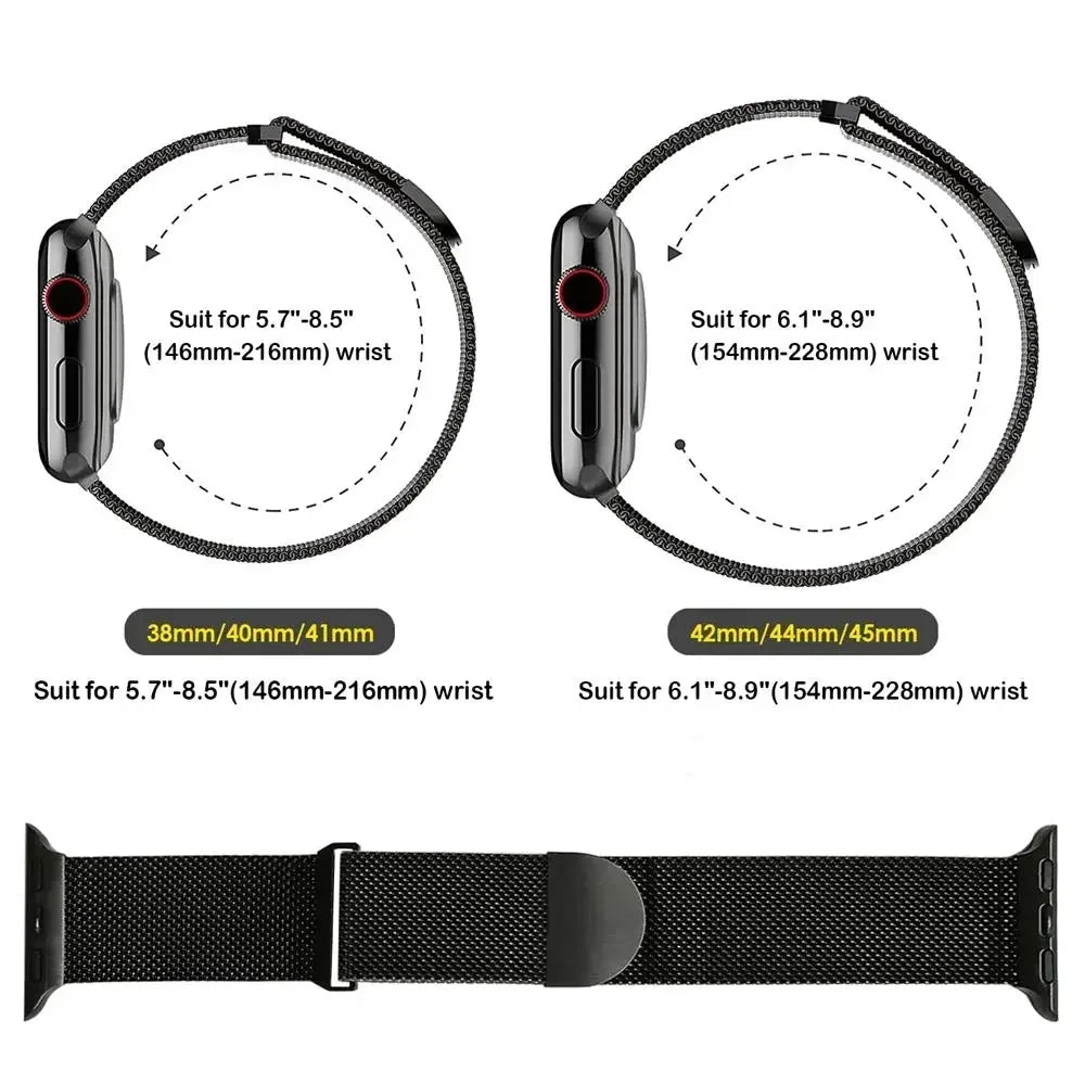 Metal Milanese band for Apple Watch band Ultra3 2 49mm 11 10 9 8 7 Magnetic band Apple Watch 6 5 4 SE2 46mm 45mm 41mm 44mm 40mm