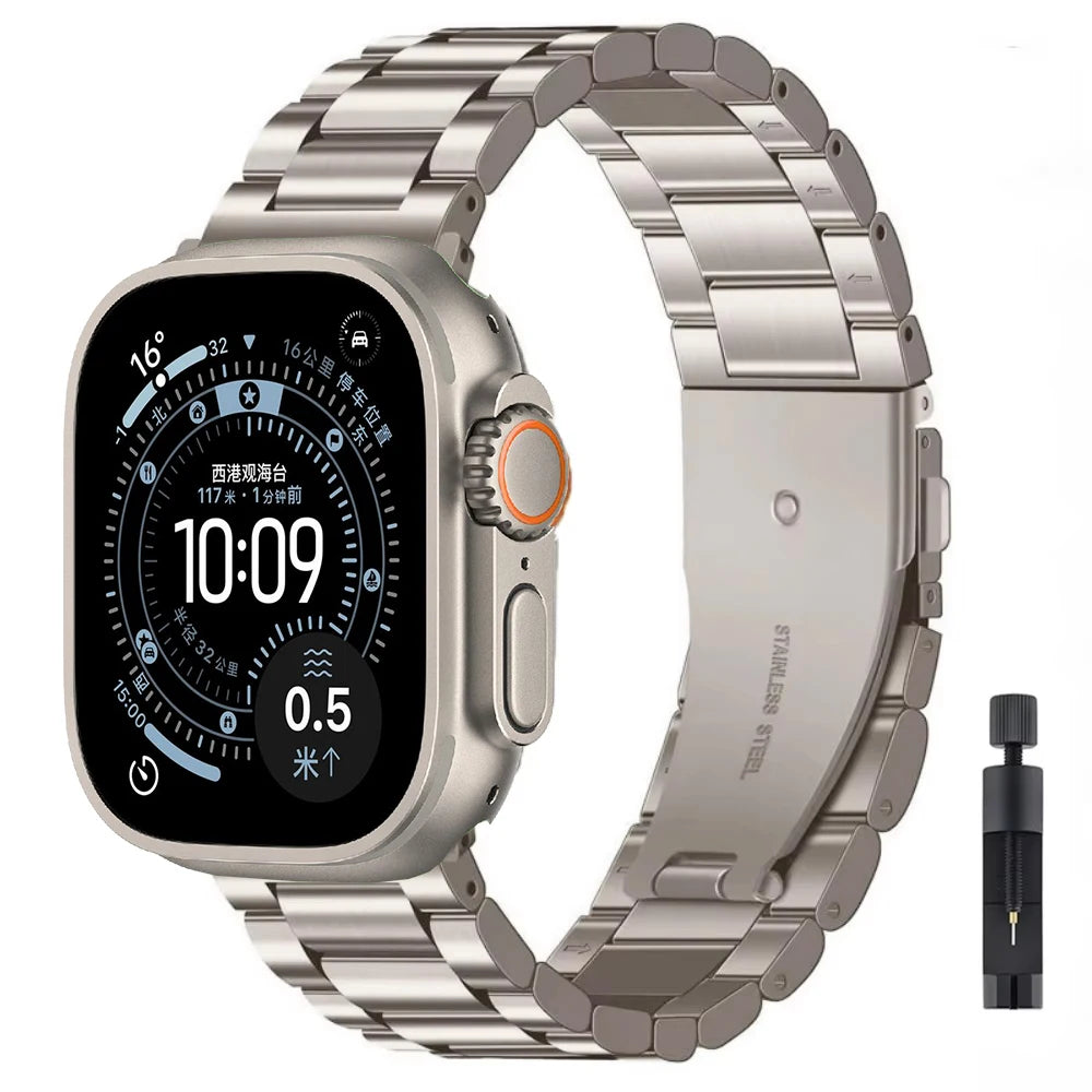 Metal band for Apple Watch band 49mm 45mm 41mm 44mm 40mm 42mm 46mm Stainless steel band Apple Watch 11 10 Ultra 9 8 7 6 5 SE band